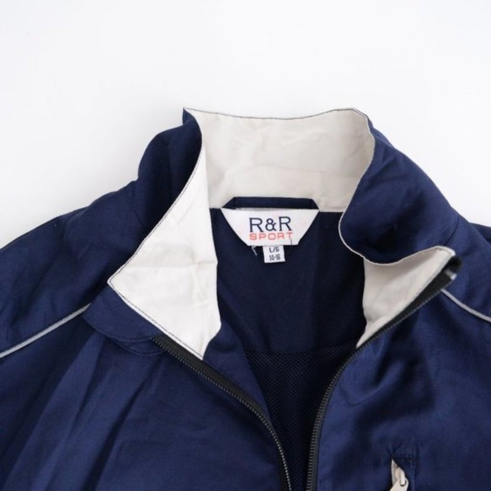 Vintage R&R Navy Spring/ Fall Jacket Size  Large - Picture 10 of 10